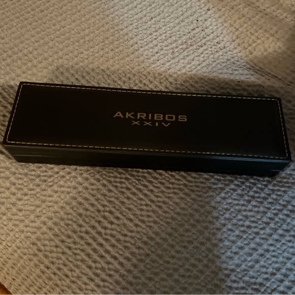 AKRIBOS XXIV MEN'S WATCH - STAINLESS STEEL - MULTIFUNCTION - AK583BKR - HEAVY - Picture 9 of 13